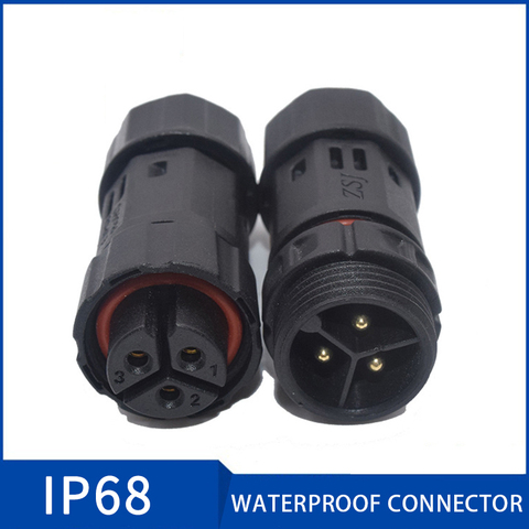 M19 3Pin conector IP68 conector de enchufe a prueba de agua hombre mujer 2 3 4 5 6 7 8 9 10 Pin conectores de Cable para luz Led ► Foto 1/6