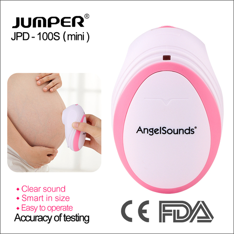 Mini Doppler Fetal para el hogar Detector de ultrasonido de bolsillo Prenatal para bebé, con sonido de Ángel, latido del corazón, Monitor 100Smini ► Foto 1/6