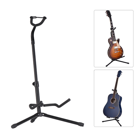 Soporte de suelo para Guitarra, soporte de Metal para instrumento Musical, trípode para Guitarra eléctrica acústica, bajo ► Foto 1/6