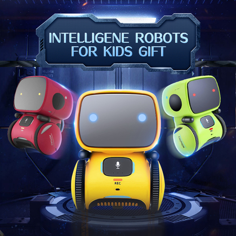 Robot de juguete Robot inteligente ruso y versión inglesa Control de voz juguetes de Control táctil Robot Educativo regalo de cumpleaños para niños ► Foto 1/6