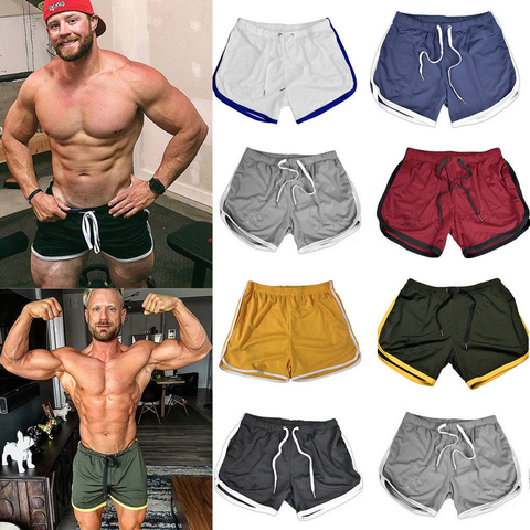 Pantalones cortos de secado rápido para hombre, ropa de dormir transpirable para gimnasio, deportes, correr, informal, Pantalones de deporte corto, ropa de playa, Verano ► Foto 1/6