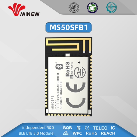 Transmisor y receptor de datos inalámbricos, módulo nórdico nrf52832, uhf, 2,4 ghz, uart, transmisor de largo alcance, minew, MS50SFB1 ► Foto 1/6