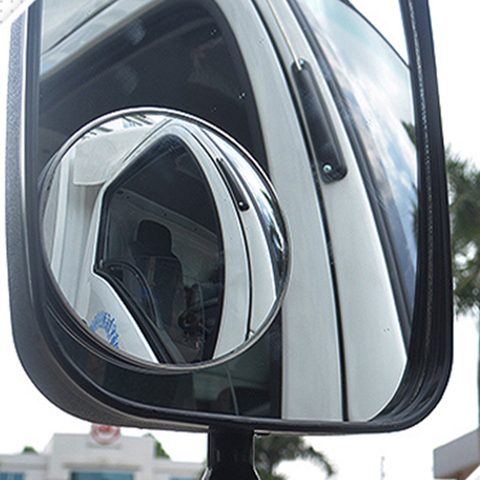 1 pieza espejos laterales para camiones espejo de punto ciego impermeable para coche ángulo ancho convexo redondo para bebés accesorios para espejos retrovisores ► Foto 1/6