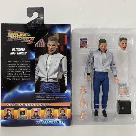 NECA-figuras de acción de Regreso al futuro, juguetes de Mickey McFly, Doctor Brown, Biff Tannen ► Foto 1/5