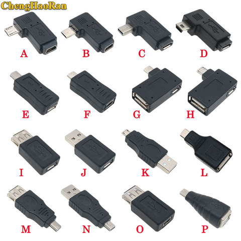 ChengHaoRan-impresora Micro/Mini USB o USB 2,0, macho, hembra, conector de alimentación, adaptador de carga para teléfono MP5, ect ► Foto 1/2