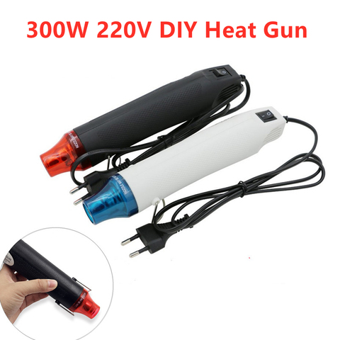 220V de pistola de calor herramienta eléctrica 300W herramienta de reparación de teléfonos secador de pelo de apoyo del psiquiatra de plástico pistola de aire caliente ► Foto 1/6