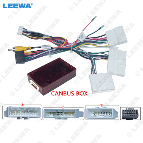 LEEWA-arnés de cableado de energía para coche, adaptador de Cable con Android estéreo de 16 pines con caja CANbus para Renault Dacia Duster /Arkana /XM3 2022 + ► Foto 1/6