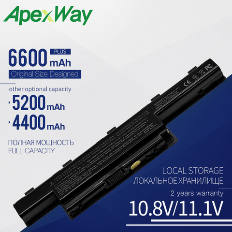 Apexway nueva batería de ordenador portátil AS10D31 AS10D51 AS10D81 para Acer Aspire 4741 de 5750 a 5742G V3 571G V3-571G 771G para Acer AS10D61 AS10D71 ► Foto 1/5