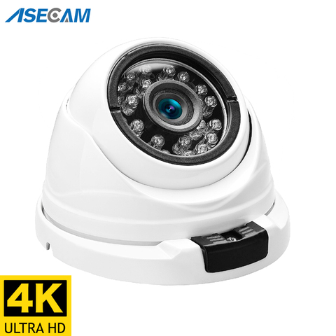 Cámara IP de 8MP 4K POE H.265 Onvif, domo pequeña de Metal para interior, CCTV, gran angular, 2,8mm, cámara de videovigilancia de seguridad de 4MP ► Foto 1/3