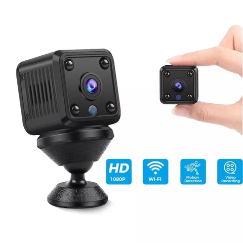 Cámara de vigilancia IP 1080P HD WIFI, Sensor de visión nocturna, Monitor remoto, pequeña, inalámbrica, gran angular ► Foto 1/6