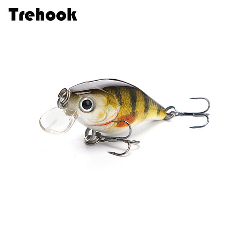 TREHOOK 4cm 4g Mini Crankbait cebo de pesca Pike Wobblers para pescado Artificial cebo duro señuelo para trucha aparejos de pesca con forma de pececillo señuelos ► Foto 1/6