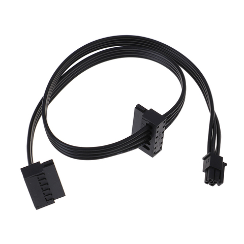 1 Cable de 45CM MINI 4 Pin Turn 2 SATA fuente de alimentación para Lenovo interfaz de placa principal pequeño 4 Pin a dos SATA SSD Cable de alimentación ► Foto 1/6