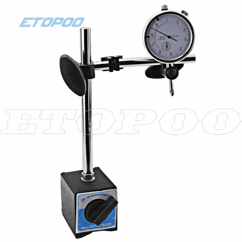 Indicador de Dial de 0-10mm, con ajuste fino Base magnética de 60kg, soporte de Base magnética, soporte de calibre de corrección magnética ► Foto 1/6