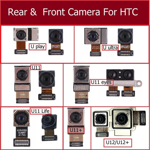 Módulo de cámara frontal y trasera para HTC U Play ultra U11 eyes LIFE Plus U12 Cámara Grande principal pequeña cámara de repuesto ► Foto 1/1