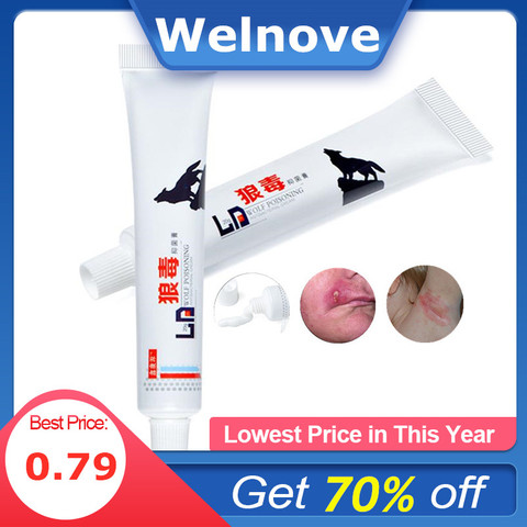20g Lobo veneno piel crema para la Psoriasis Dermatitis Eczematoid Eczema ungüento antibacteriano antiprurítico ungüento cuidado de la belleza de la piel ► Foto 1/6