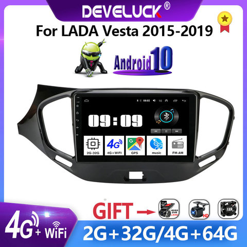 Radio de coche Android 2 Din Multimedia con GPS para coche, Radio con reproductor de vídeo, navegador, Carplay, estéreo, 2din, para LADA Vesta Cross Sport, 2007-2012 ► Foto 1/6