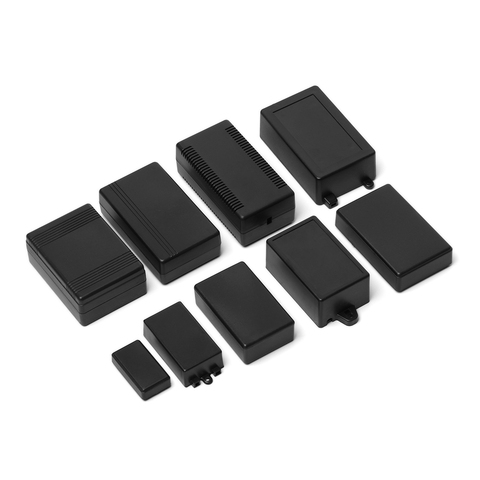 2 piezas negro DIY caja de instrumentos ABS plástico proyecto caja de almacenamiento cajas de caja de almacenamiento suministros electrónicos a prueba de agua ► Foto 1/6