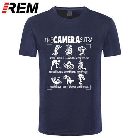 Camiseta con estampado estilo Hip Hop para fotografía, camiseta de manga corta con estampado de cámara y Sutra ► Foto 1/6