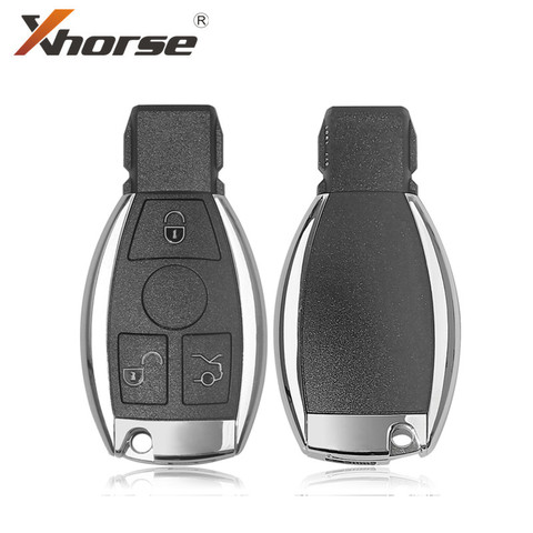 Xhorse-carcasa de llave inteligente para Mercedes Benz, 3 botones, montaje de llave con VVDI BE sin logotipo ► Foto 1/6