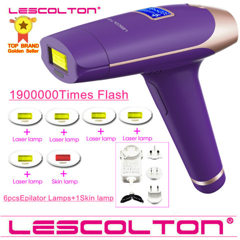 Lescolton 2in1 de depilación láser IPL máquina depiladora láser
