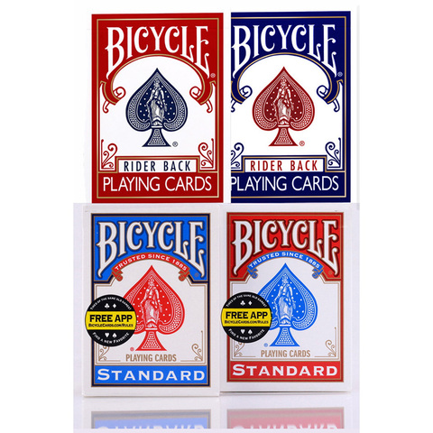 Cartas de juego de bicicleta originales, azul/rojo, barajas estándar, edición de EE. UU., cartas de póker ► Foto 1/4