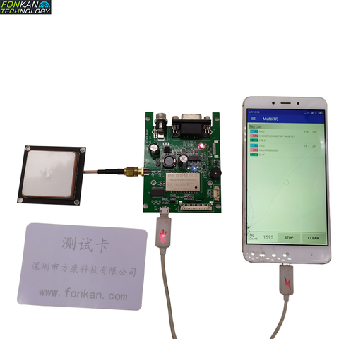 Tablero de prueba TTL/USB/UART integrado, lector de RFID escritor, frecuencia completa, 860-960MHz, para Android/Arduino/Raspberry ► Foto 1/6