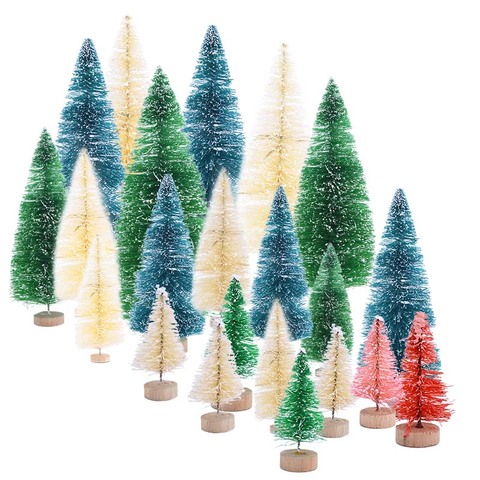 5-16cm Mini árbol de navidad arbol de navidad falso Pino árboles DIY foto Prop para la decoración del hogar navidad regalo de Año Nuevo ► Foto 1/6