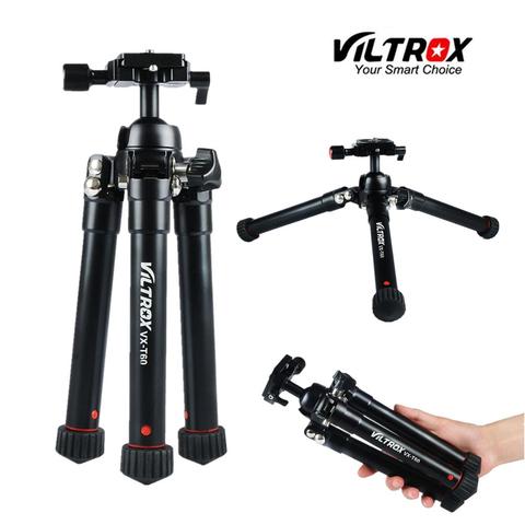 Viltrox-Mini trípode de mesa VX-60, cámara de escritorio plegable portátil, de aluminio, compacto, con cabeza de bola, deportiva para cámara DSLR ► Foto 1/6