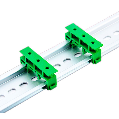 Soporte de montaje en Panel de circuito impreso tipo Riel Din, Base de montaje en Panel, soporte de placa de circuito PCB, Clips portadores, 1 par, 35mm, 2 uds. ► Foto 1/5