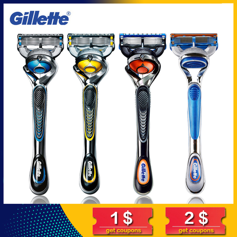 Genuino de fusión Gillette maquinilla de afeitar cuchillas para hombres ProGlide ProShield marcas navaja de afeitar y la depilación ► Foto 1/6