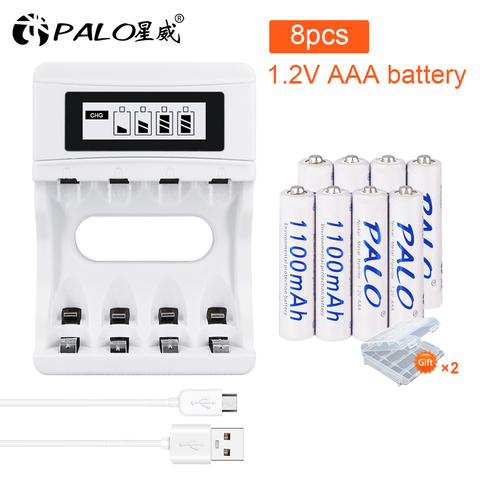 4 Uds. 1100mAh 1,2 v AAA batería recargable para luz LED batería de juguete para cámara MP3 mp4 micrófono ► Foto 1/6