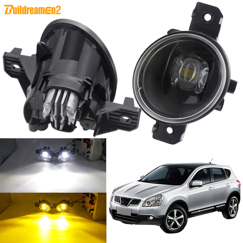 Montaje de luz antiniebla para coche Nissan Qashqai + 2 J10 2007-2013, luz LED antiniebla de circulación diurna H11 12V ► Foto 1/6