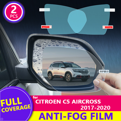 Espejo retrovisor HD para Citroen C5 Aircross 2017-2022, película antiniebla, pegatina para espejo, accesorios para coche ► Foto 1/6