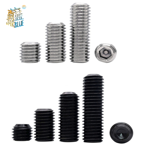 Juego de tornillos hexagonales de acero inoxidable, 50 piezas, M2, M2.5, M3, M3.5, M4, M5, M6, DIN916, 304, Grado negro inoxidable, 12,9 ► Foto 1/4