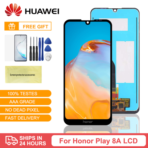 Pantalla LCD Original de 6,09 pulgadas para móvil, Digitalizador de pantalla táctil de repuesto para Huawei Honor 8A, JAT-L29, L41, LX1, JAT-L09 ► Foto 1/6