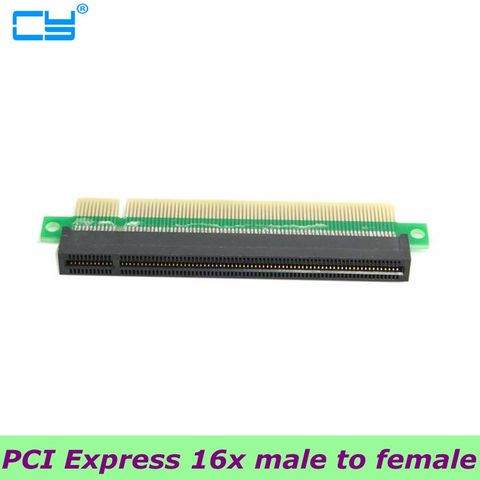 Adaptador de tarjeta de extensión vertical, convertidor para chasis 1U 2U 3U IPC, PCI-E pcie x16 pci express 16x macho a hembra, 1 Uds. ► Foto 1/3