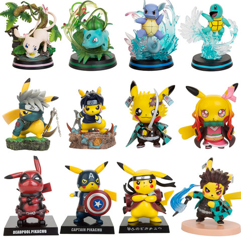 Figuras de acción originales de Pokémon, Pikachu, Naruto, Marvel, Cosplay, modelo coleccionable, juguete para niños, regalo de Navidad ► Foto 1/6