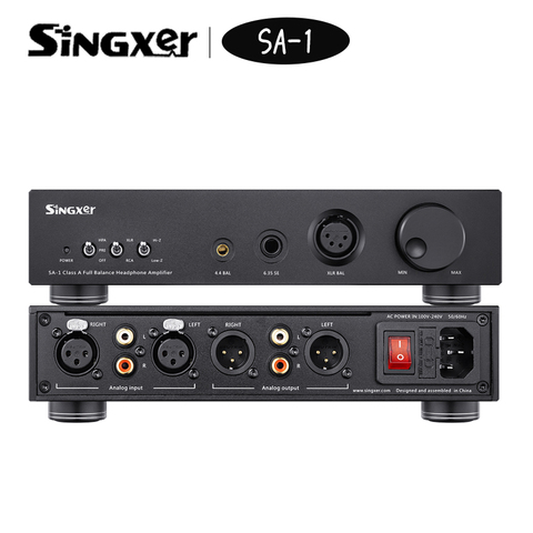 Singxer-Amplificador de auriculares de SA-1, dispositivo totalmente equilibrado, Clase A, Amp/Preamp, SA1, compatible con interfaz Multi XLR/6,35mm/4,4mm ► Foto 1/6