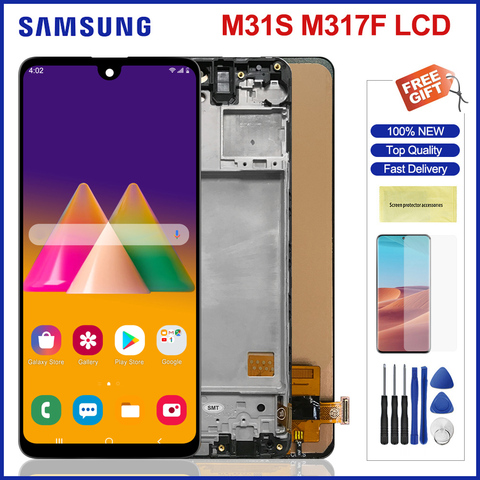 Pantalla LCD para Samsung Galaxy M31S M317, piezas de montaje de digitalizador de pantalla táctil para Samsung A317 M317F ► Foto 1/6