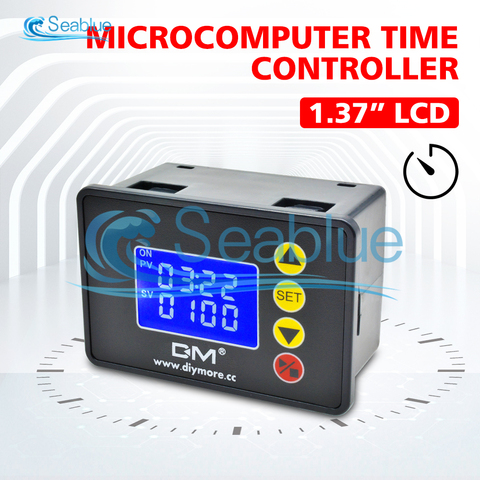 Pantalla LCD Digital de 1,37 pulgadas, controlador de tiempo de microordenador, temporizador CA 110-220V cc 12V 24V 00:00-99:59 0000-9999S, módulo de Control ► Foto 1/6