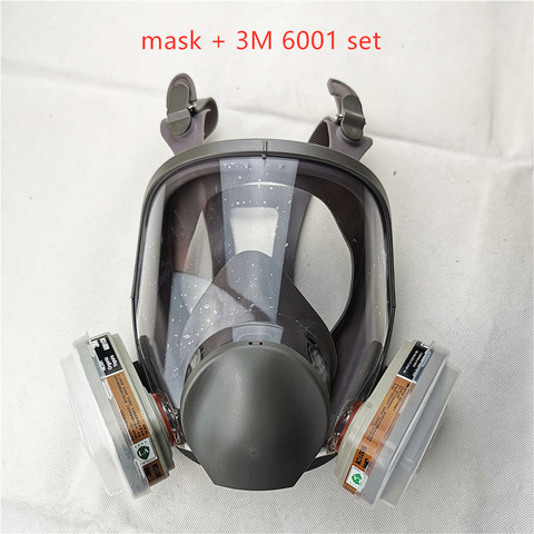 6800 máscara de Gas agregar 3M 6001 cartucho 7 Uds traje de cara completa mascarilla facial para pulverización de pintura ► Foto 1/6