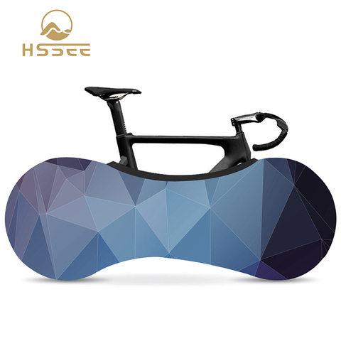 HSSEE 2022 moda bicicleta cubierta de polvo de alta calidad tejido elástico serie geométrica 26 