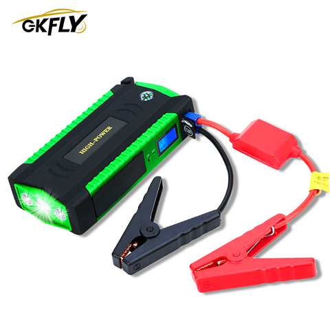 GKFLY-arrancador de batería de coche, dispositivo de arranque de emergencia, Cables, 12V, Banco de energía portátil, cargador de batería de coche, minielevador, 600A Buster ► Foto 1/6