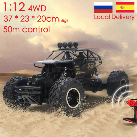 1:12 4WD RC coche versión actualizada 2,4G Radio Control RC coche juguetes control remoto coche camiones todoterreno niños juguetes para niños camiones de carretera juguetes para niños racing pared escalada Coche ► Foto 1/6