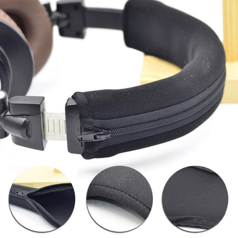 Protector de auriculares con cremallera, diadema para Audio TECHNIC ATH MSR7 M20 M30 M40 M40X M50X SX1, accesorios para auriculares, envío directo ► Foto 1/6