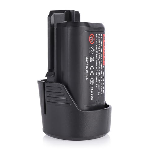 Batería recargable de iones de litio para Bosch BAT411, 12 V, 3000mAh, BAT411A, BAT412, BAT412A, BAT413, BAT413A y 2.0Ah ► Foto 1/6