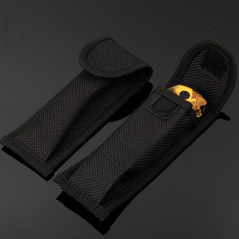 Funda plegable para cuchillo, protector de nailon Oxford, cubierta o mangas universales para cuchillos, protectores para cuchillos del ejército al aire libre, 14cm de largo ► Foto 1/5