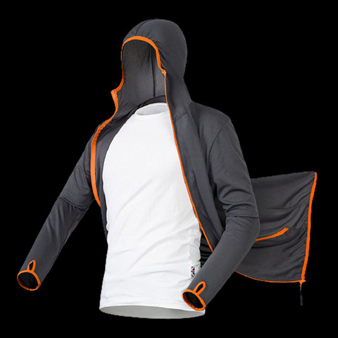 WALK FISH-ropa de pesca impermeable, transpirable, con protección solar, camisas de pesca UV, secado rápido, ropa deportiva, senderismo, manga larga ► Foto 1/6