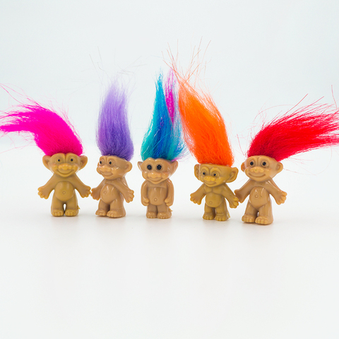 5 unids/lote Anime figura DE ACCIÓN DE Kawaii muñecas 10 colores de cabello  a los miembros de la familia papá mamá bebé niños juguetes para niños  nostálgico para adultos - Historial de