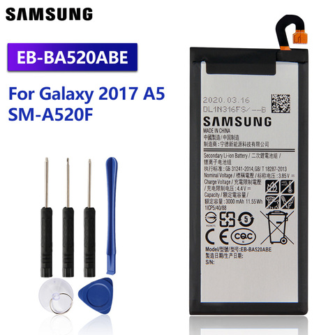 Samsung-EB-BA520ABE de batería de repuesto Original, para Samsung GALAXY A5 SM-A520F A520F, edición 2017, 3000mAh ► Foto 1/6